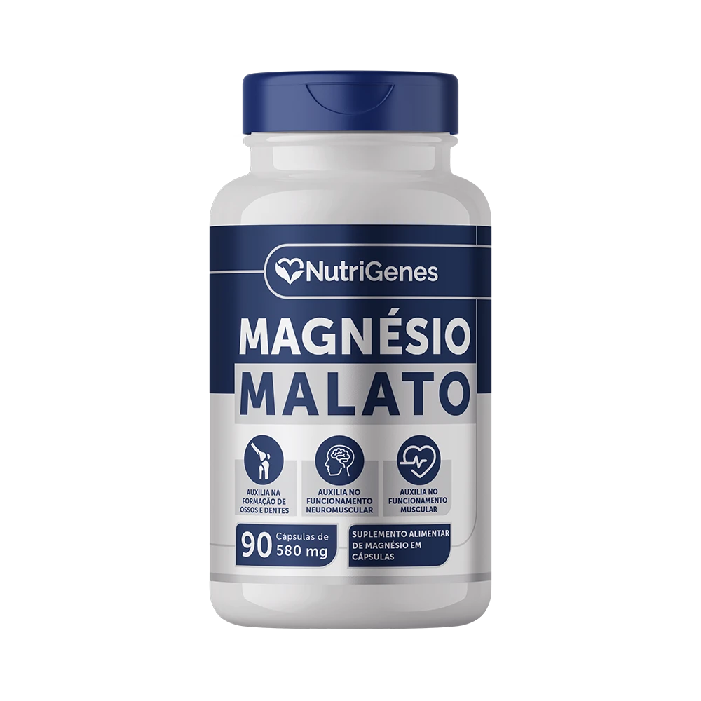 Magnésio Malato 90 Cápsulas
