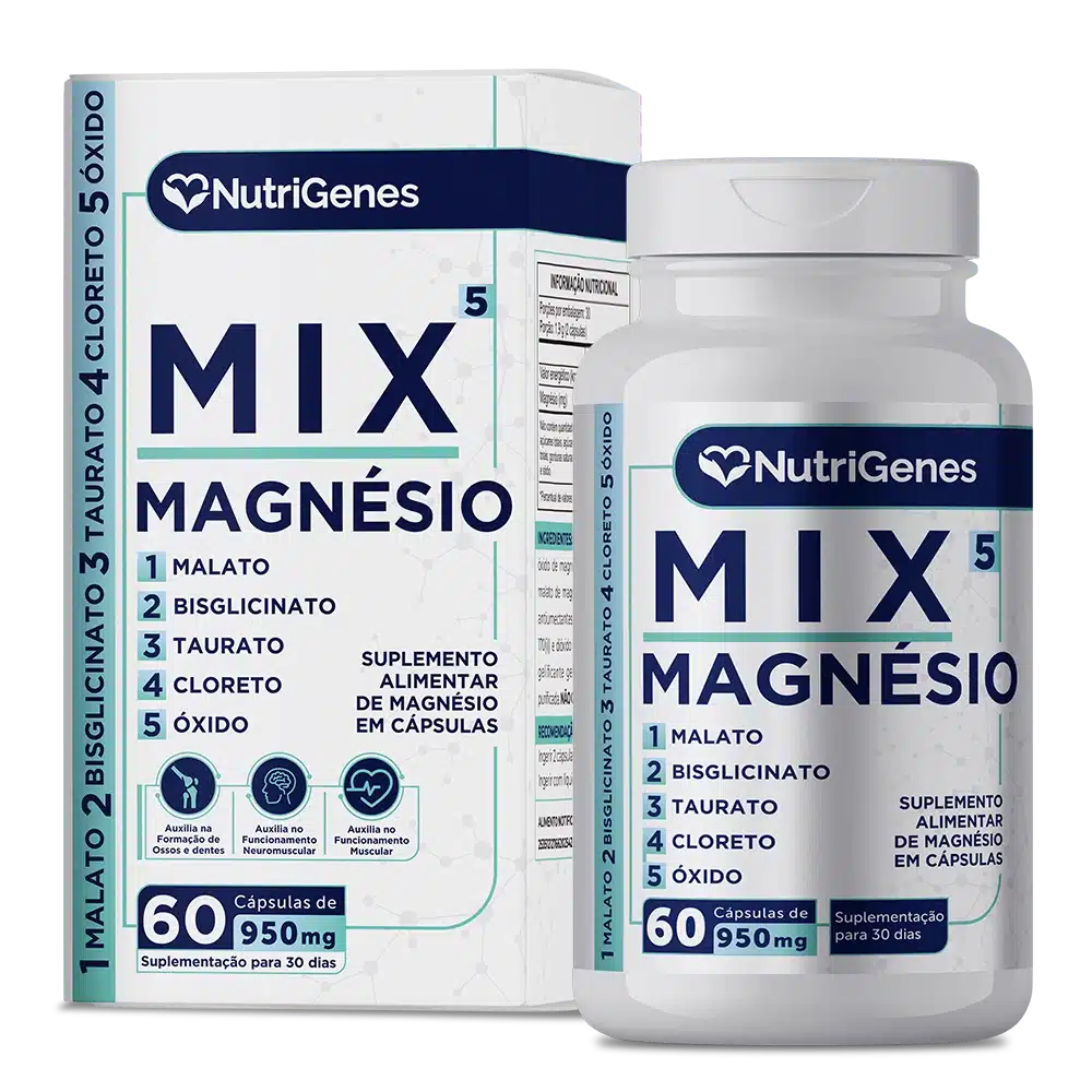Mix 5 Magnésio 60 Cápsulas